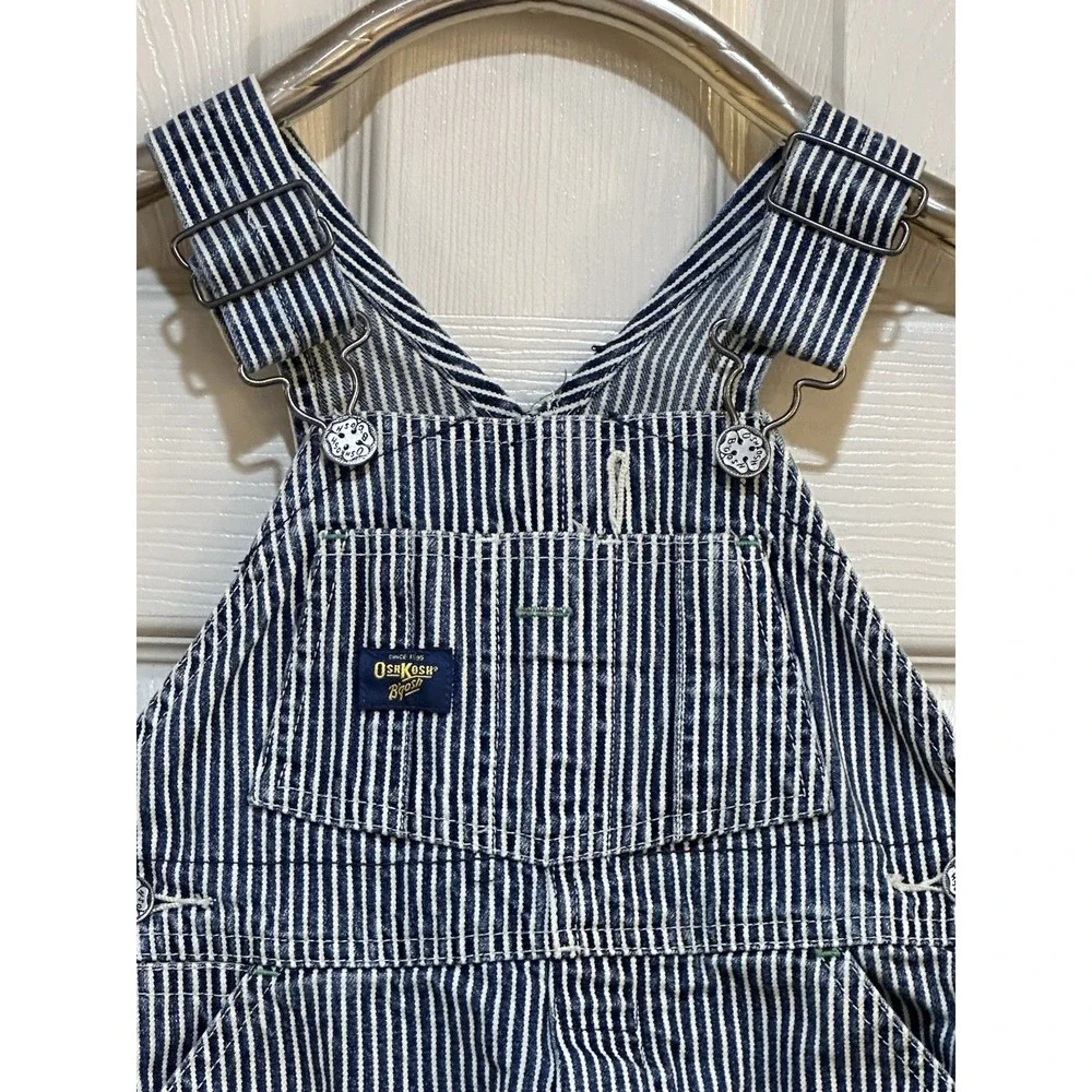 vintage oshkosh b‎ gosh Striped Toddler Overall Size 1t
